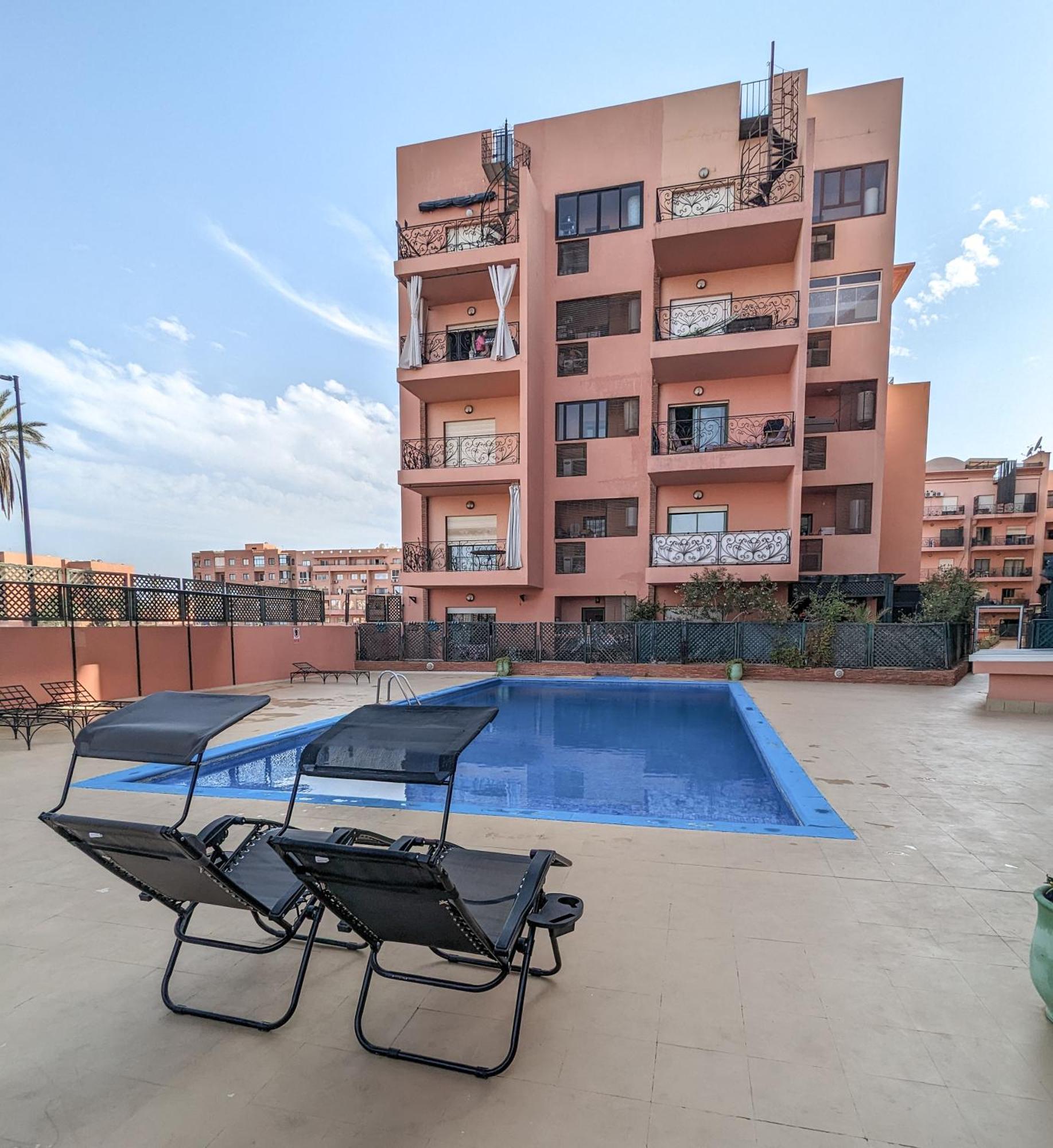 Apartement Panoramic View Majorelle Garden With Pool Марракеш Экстерьер фото