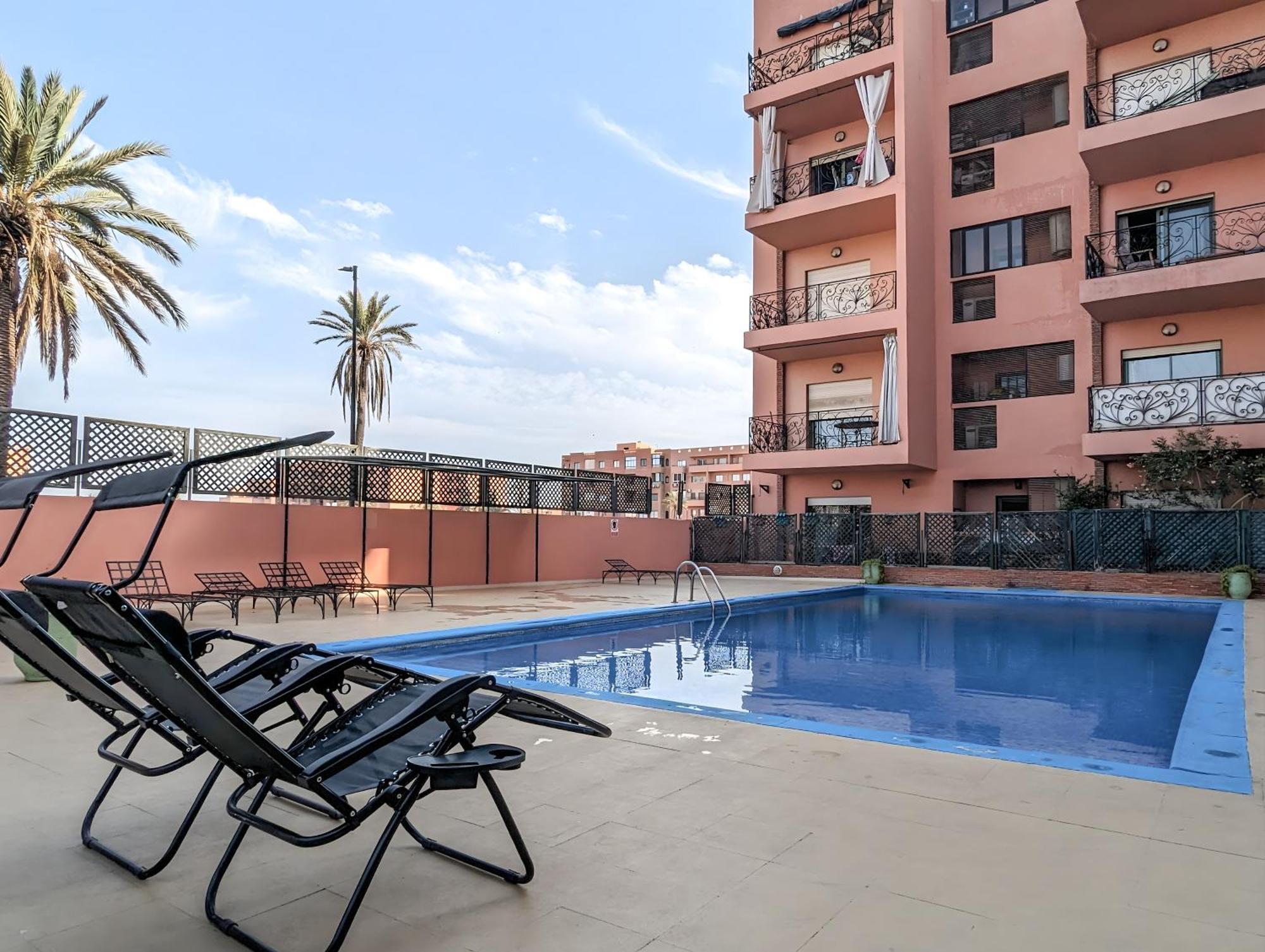 Apartement Panoramic View Majorelle Garden With Pool Марракеш Экстерьер фото