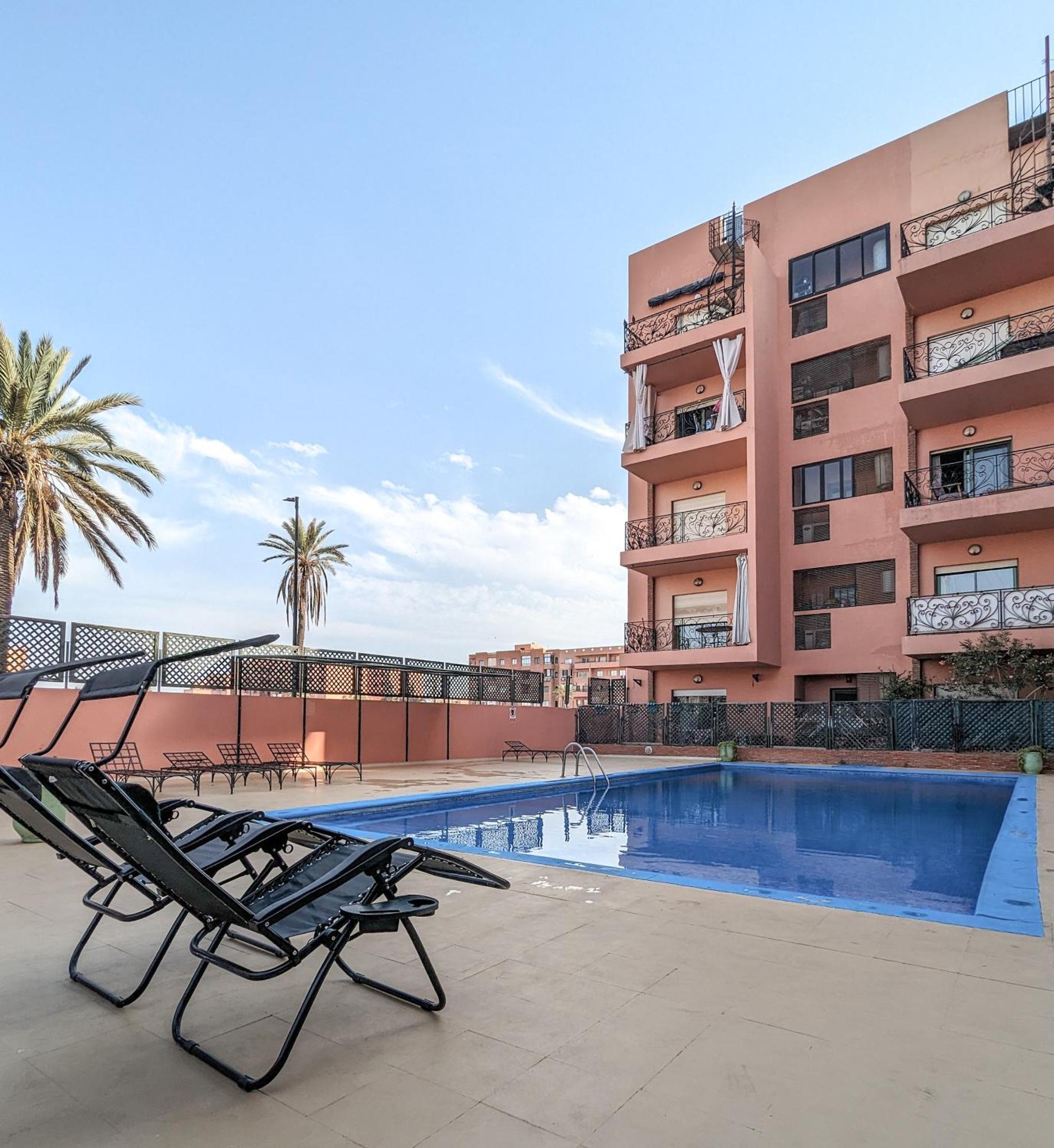 Apartement Panoramic View Majorelle Garden With Pool Марракеш Экстерьер фото